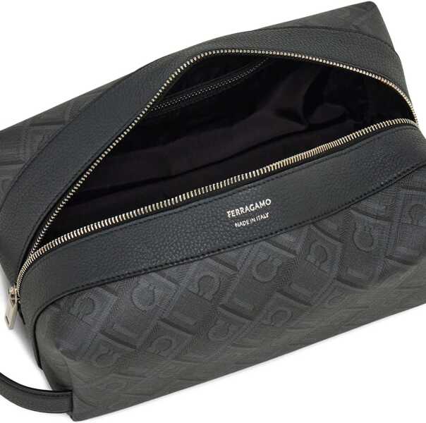 Genti de mana Ferragamo Dopp Kit Beauty Case NERO/GRIGIO Barbati (BM 19758893) 4