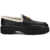 Valentino Garavani Vlogo fur Loafers NERO/BIANCO