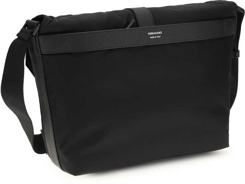 Genti de mana Ferragamo Nylon Shoulder Bag NERO Barbati (BM 19758908) 3