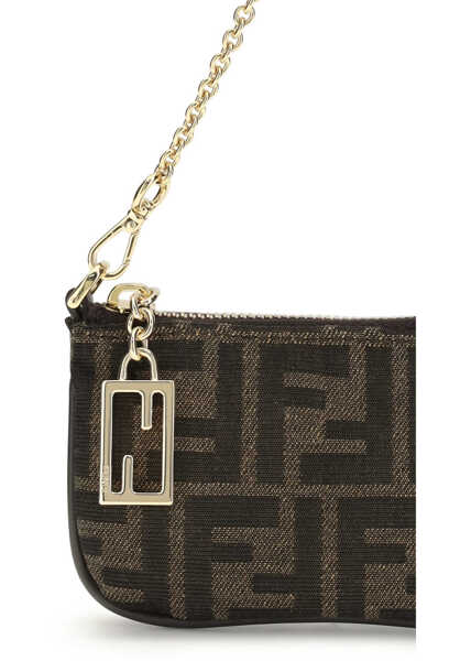 Genti de umar Fendi FF Jacquard Clutch T.MOROR.EBANOOS Femei (BM 19758923) 4