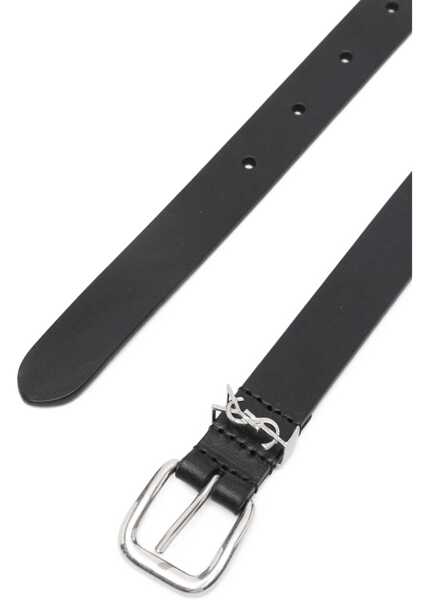 Curele Saint Laurent Cassandre Belt BLACK Barbati (BM 19758935) 2
