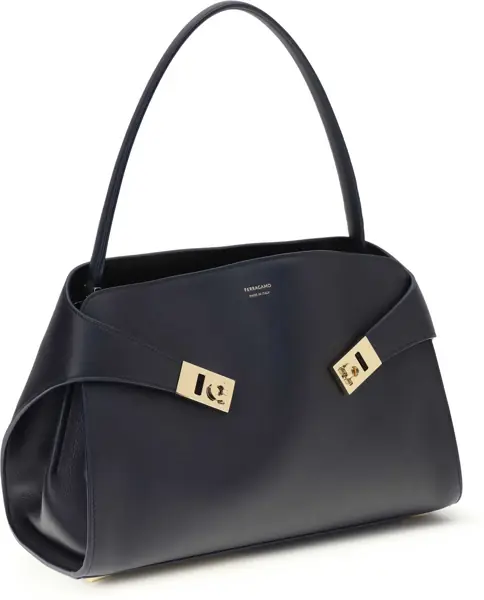Genti de umar Ferragamo Hug Soft Shoulder Bag ANIL BRIL BIC. NW NAVY DKB/T.M Femei (BM 19758953) 2