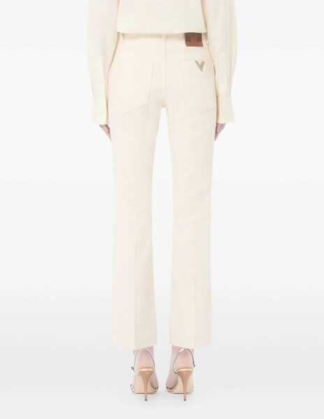Pantaloni casual Valentino Garavani Five-pocket flare Pants AVORIO Femei (BM 19758956) 5