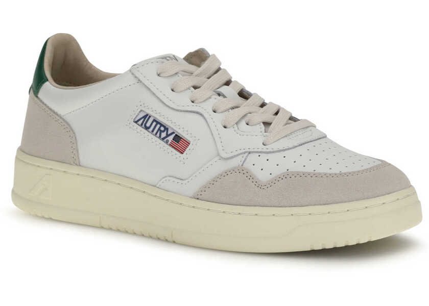Sneakers AUTRY Medalist Low Sneakers LEATHER/SUEDE WHITE/AMAZON Barbati (BM 19758986) 2