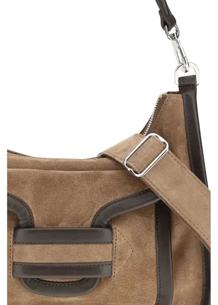 Genti de umar PIERRE HARDY Alpha Day Miss Shoulder Bag SUEDE CALF CALF BROWN Femei (BM 19758992) 4