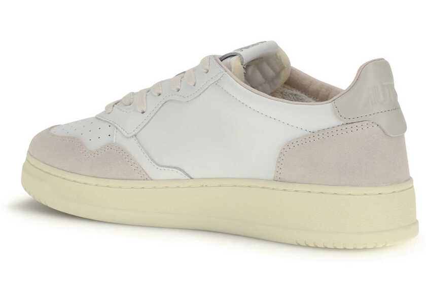Sneakers AUTRY Medalist Low Sneakers LEATHER/SUEDE WHITE/PELICAN Barbati (BM 19759013) 3