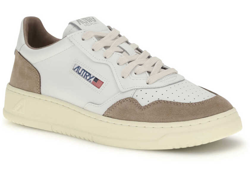 Sneakers AUTRY Medalist Low Sneakers SOFT LEATHER/SUEDE WHITE/ANTILOPE Barbati (BM 19759019) 2