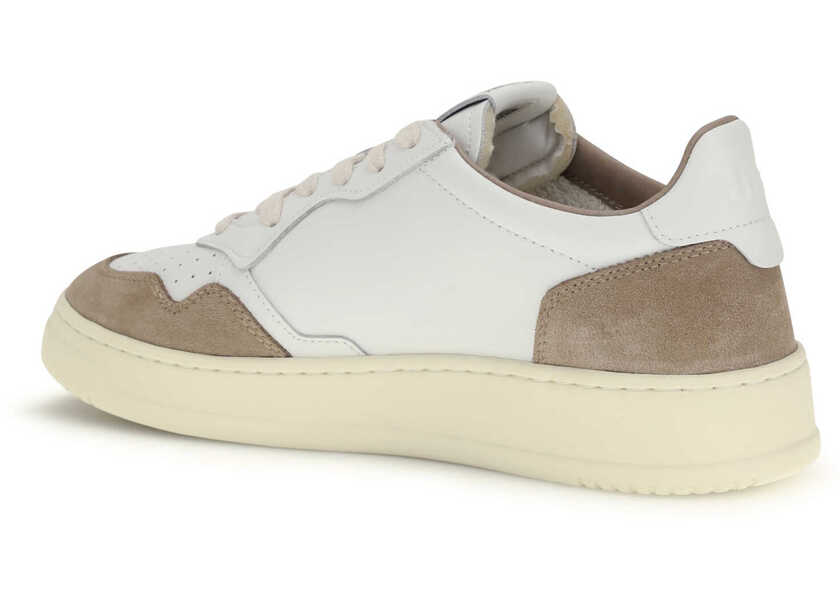 Sneakers AUTRY Medalist Low Sneakers SOFT LEATHER/SUEDE WHITE/ANTILOPE Barbati (BM 19759019) 3