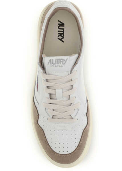 Sneakers AUTRY Medalist Low Sneakers SOFT LEATHER/SUEDE WHITE/ANTILOPE Barbati (BM 19759019) 4