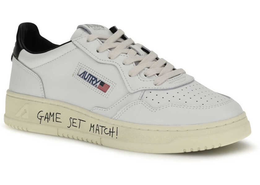 Sneakers AUTRY Medalist Low Sneakers MATCH/LEATHER WHITE/BLACK Barbati (BM 19759022) 2