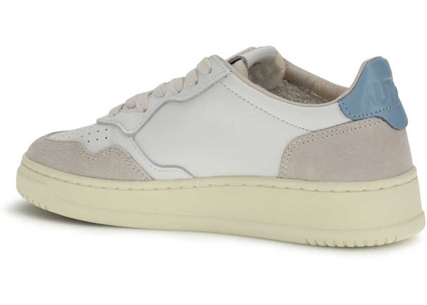 Sneakers AUTRY Medalist Low Sneakers LEATHER/SUEDE WHITE/FORGET ME NOT Femei (BM 19759037) 3