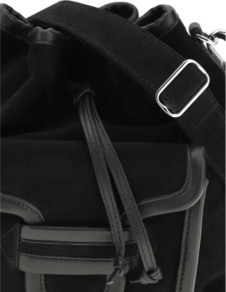Genti de mana PIERRE HARDY Alpha Bucket Bag SUEDE CALF CALF BLACK Femei (BM 19759046) 4
