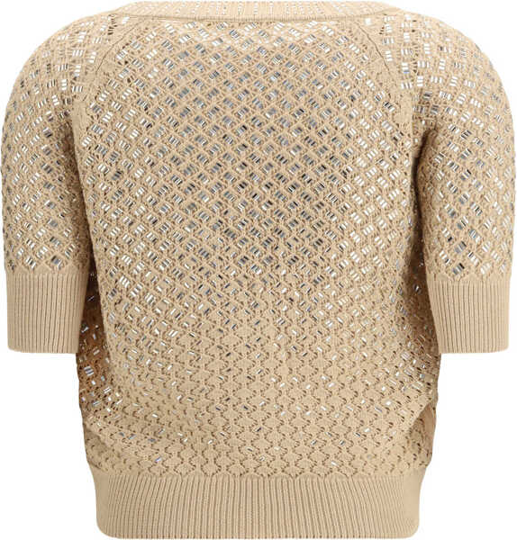 Cardigane Ermanno Scervino Short-sleeved Cardigan LARK/NICOTINA Femei (BM 19759049) 2