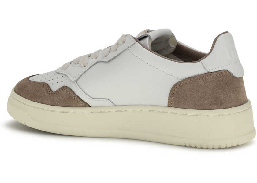 Sneakers AUTRY Medalist Low Sneakers SOFT LEATHER/SUEDE WHITE/ANTILOPE Femei (BM 19759076) 3