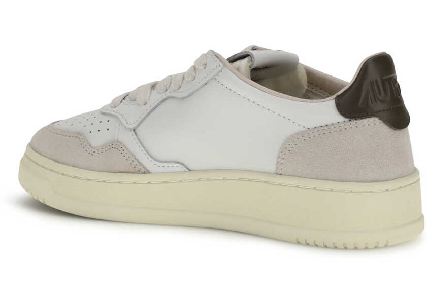 Sneakers AUTRY Medalist Low Sneakers LEATHER/SUEDE WHITE/TEAK Femei (BM 19759079) 3
