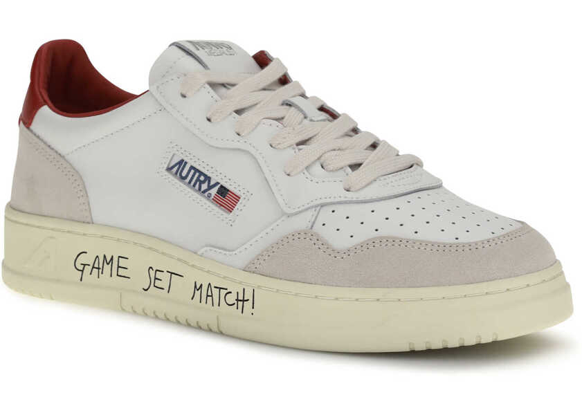 Sneakers AUTRY Medalist Low Sneakers MATCH/SUEDE WHITE/RED Barbati (BM 19759082) 2