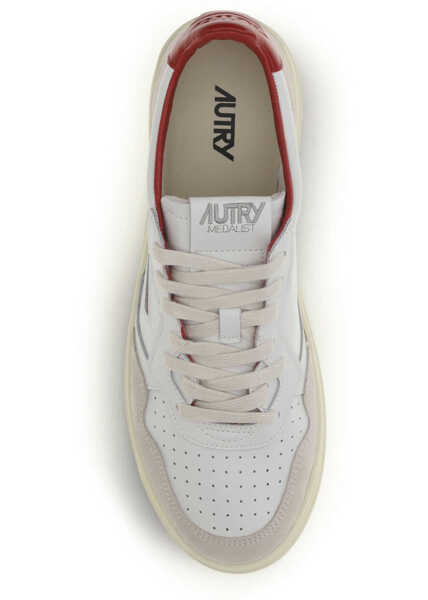 Sneakers AUTRY Medalist Low Sneakers MATCH/SUEDE WHITE/RED Barbati (BM 19759082) 4