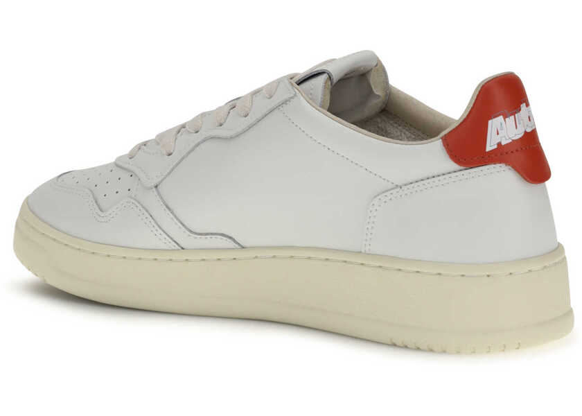 Sneakers AUTRY Medalist Low Sneakers LEATHER/ART WHITE/SPICY ORANGE Barbati (BM 19759085) 3