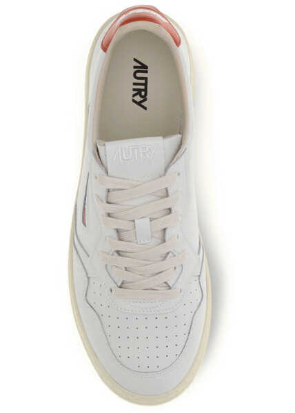 Sneakers AUTRY Medalist Low Sneakers LEATHER/ART WHITE/SPICY ORANGE Barbati (BM 19759085) 4