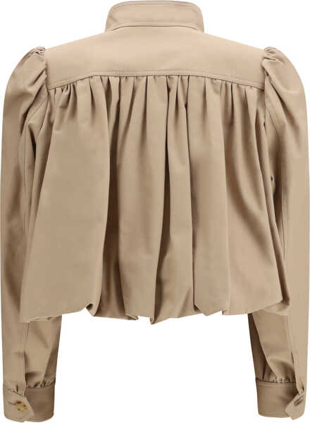 Jachete Chloe Boule gathered Jacket WORN BROWN Femei (BM 19759088) 2