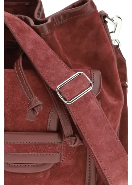 Genti de mana PIERRE HARDY Alpha Bucket Bag SUEDE CALF CALF CARMINE BURGUNDY Femei (BM 19759103) 4