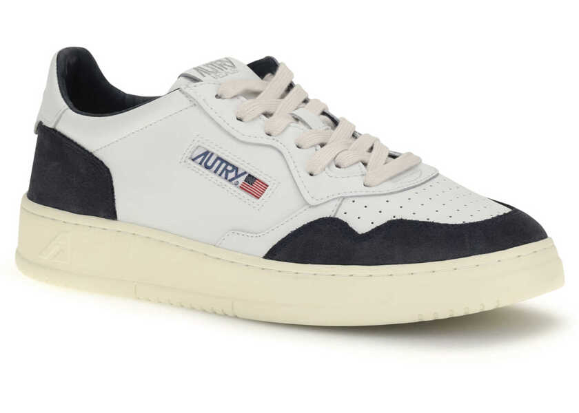 Sneakers AUTRY Medalist Low Sneakers SOFT LEATHER/SUEDE WHITE/OCEANO Barbati (BM 19759109) 2