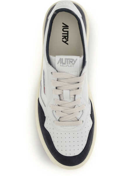 Sneakers AUTRY Medalist Low Sneakers SOFT LEATHER/SUEDE WHITE/OCEANO Barbati (BM 19759109) 4
