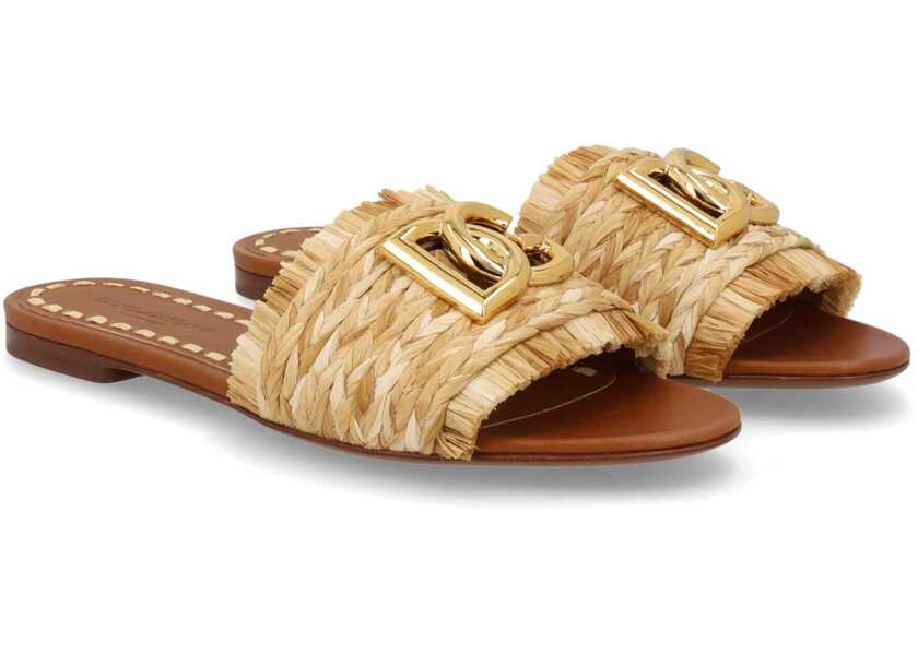 Sandale Dolce & Gabbana Sandal With Logo BEIGE Femei (BM 19759211) 2