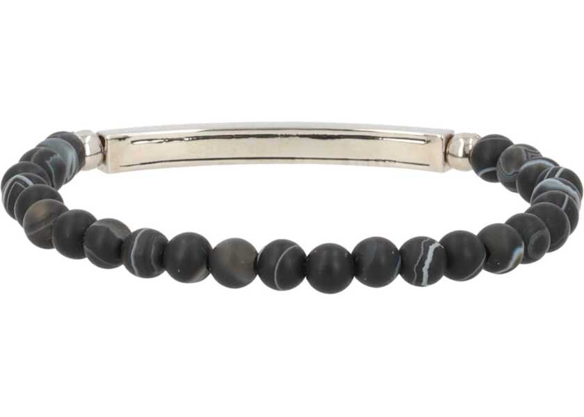 Bratari Alexander McQueen Logo Bracelet BLACK Barbati (BM 19759223) 2