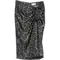 Fuste casual Silk Midi Skirt Femei