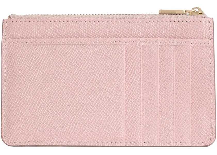 Portofele Dolce & Gabbana Leather Card Holder PINK Femei (BM 19759268) 2