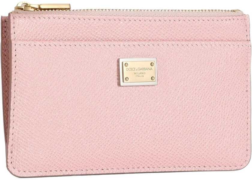 Portofele Dolce & Gabbana Leather Card Holder PINK Femei (BM 19759268) 3