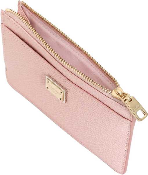 Portofele Dolce & Gabbana Leather Card Holder PINK Femei (BM 19759268) 4