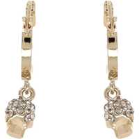 Cercei Alexander McQueen Dama - Cercei Alexander McQueen Skull Hoop Earrings GOLD Femei (BM 19759274) - B-mall.ro