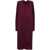 Stella McCartney Midi Dress With Cut-Out Detail BORDEAUX