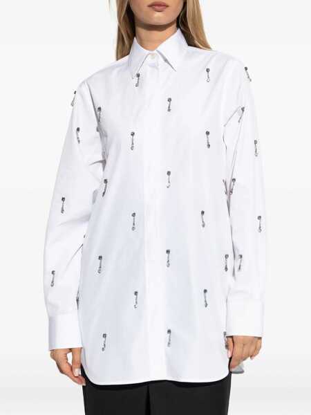 Bluze Stella McCartney Shirt With Crystals WHITE Femei (BM 19759319) 3