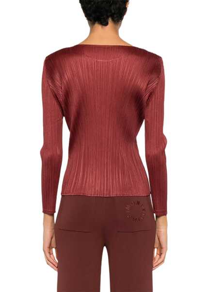 Tricouri PLEATS PLEASE ISSEY MIYAKE Monthly Colors T-Shirt RED Femei (BM 19759322) 3