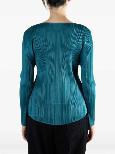 Bluze PLEATS PLEASE ISSEY MIYAKE Top Monthly Colors GREEN Femei (BM 19759325) 4