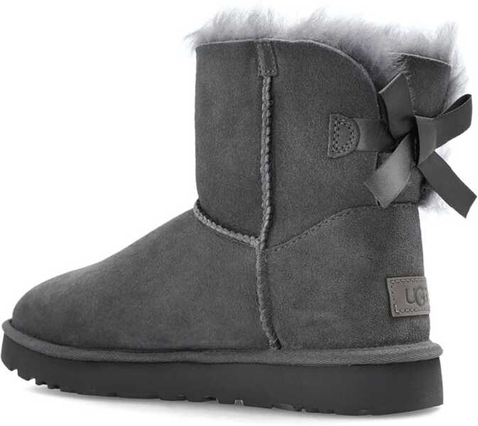 Cizme scurte UGG Mini Bailey Bow Ii Boot GREY Femei (BM 19759337) 4