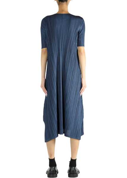 Rochii casual PLEATS PLEASE ISSEY MIYAKE Mellow Pleats Midi Dress BLUE Femei (BM 19759340) 3