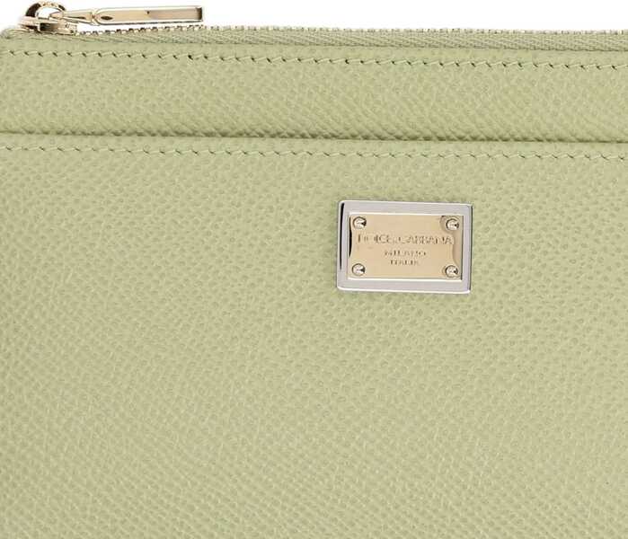 Portofele Dolce & Gabbana Leather Card Holder GREEN Femei (BM 19759349) 2