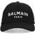 Balmain Baseball Hat With Logo BLACK