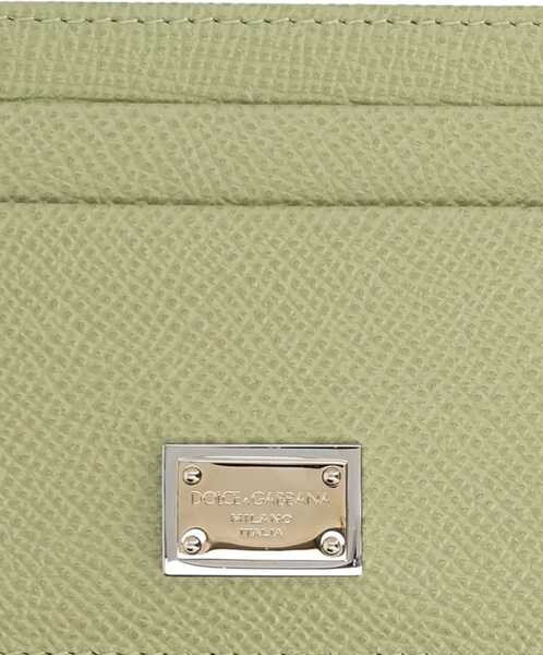 Portofele Dolce & Gabbana Leather Card Holder GREEN Femei (BM 19759361) 2