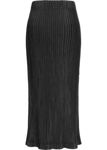 Fuste GONGDID DESIGN Wavy midi Skirt BLACK Femei (BM 19759565) 2