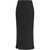 GONGDID DESIGN Wavy midi Skirt BLACK