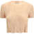 GONGDID DESIGN Short-sleeved pleated Top PEACH