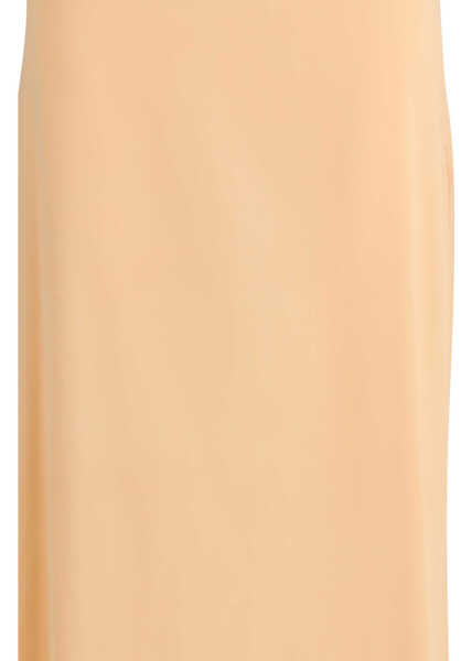 Fuste KRISTINA TI Classic long silk Skirt ORANGE Femei (BM 19759592) 3