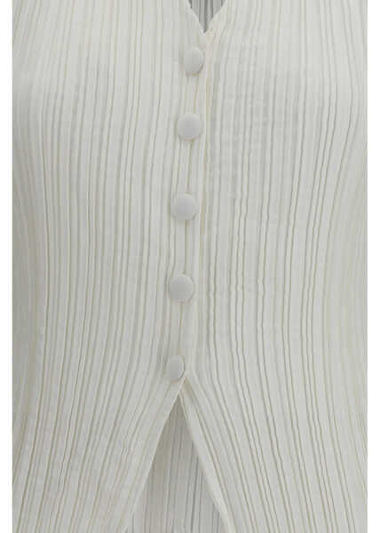Veste casual GONGDID DESIGN Wavy Vest WHITE Femei (BM 19759595) 3