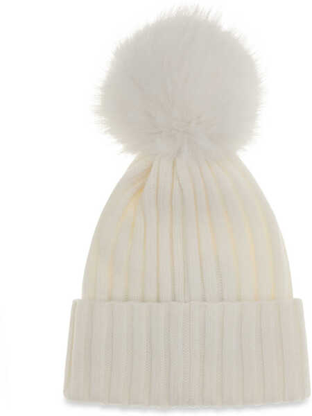 Sepci Moncler Wool Hat with pom pom NATURAL Femei (BM 19759607) 2