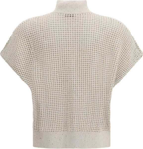 Cardigane Brunello Cucinelli Cotton mesh Cardigan with Dazzling Details AVENA Femei (BM 19759634) 2